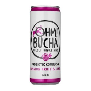 Drink Kombučia passion fruit and lime flavor, 330 ml